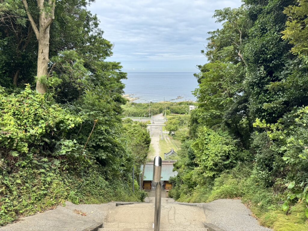 洲崎神社の御本殿から望む絶景