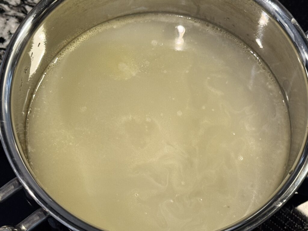 完成したスープの様子